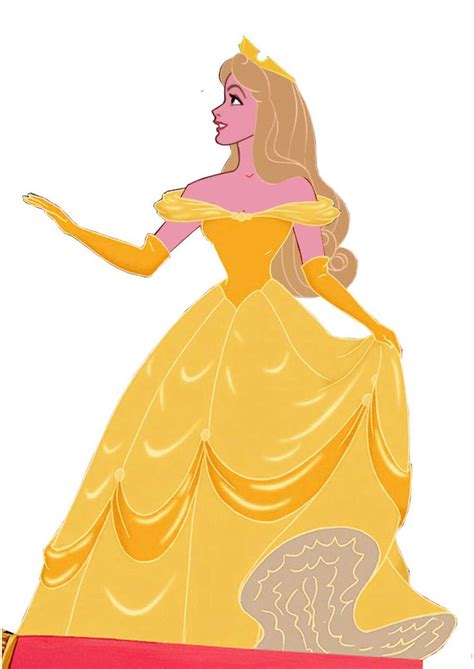 Disney Princess Fan Art Aurora In Belles Dress Disney Princess