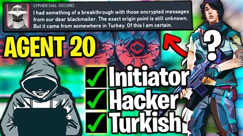 New Agent 20 Initiator The Turkish Hacker Valorant Youtube