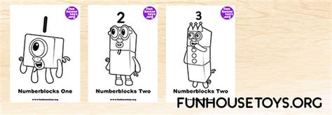 Fun House Toys Numberblocks 어린이 색칠 공부 색칠공부 책 색칠 공부 자료 유치원 연습문제 아기