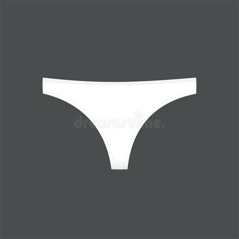 Panties Symbol Woman Underwear Type Thong Vector Illustration Flat
