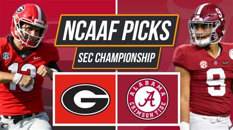 College Football Picks Georgia Vs Alabama 2021 SEC Championship
