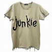 Junkie. Βαμβακερό Πολυτελές Κεντημένο T-shirt t-shirt | 1.4.U® Official ...