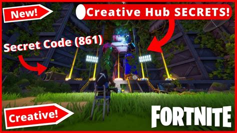 New Fortnite Hub Easter Egg And Secret Code Fortnite Creative Hub