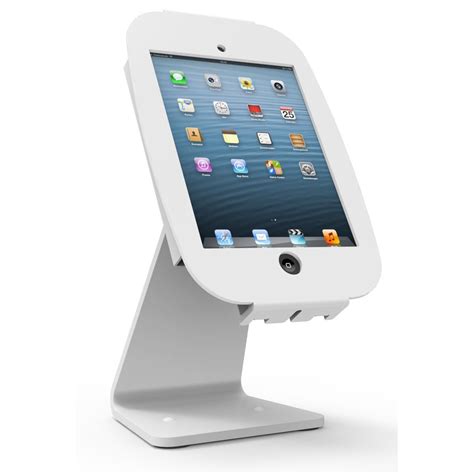 Rotatable Ipad Enclosure Kiosk With Lockable Flip Cover For Ipad