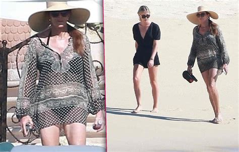 Caitlyn Jenner Wears Swimsuit On Beach Mexico Galpal Candis Cayne