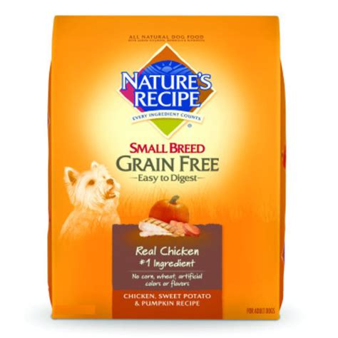 Nature's recipe dog food is made by del monte, the fifth largest manufacturing concern in the dog food market. Nature's RecipeA Small Breed Grain Free Adult Dog Food ...