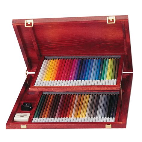 Stabilo Carbothello Pastel Pencil Set 60 Color In Wood Box Walmart