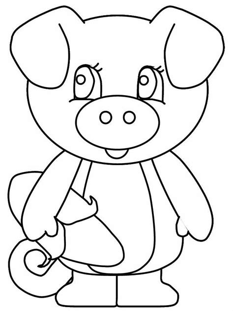 Cute Pig Coloring Pages Pigs To Color Coloring Home In
