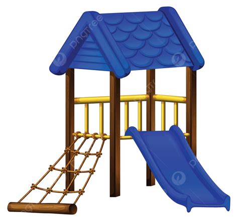 Playhouse Childhood Single Playground Vector Childhood Single