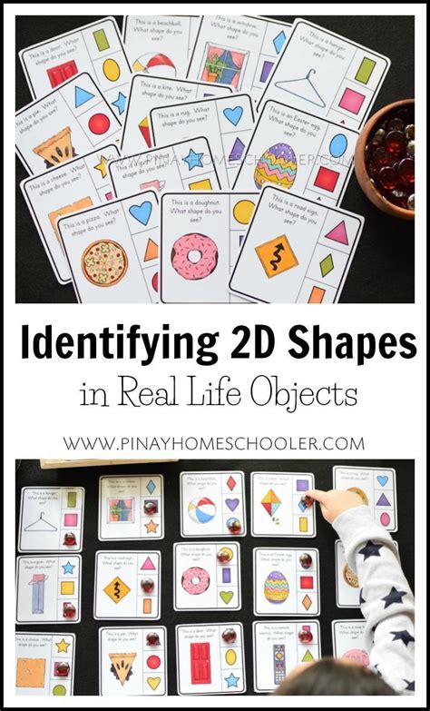 Identifying 2d Shapes In Real Life Objects Shape Activities Preschool