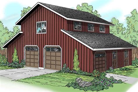 A big garage with a workshop or extra storage space might be just what you need. Country Style 0 Car Garage Apartment Plan 59474