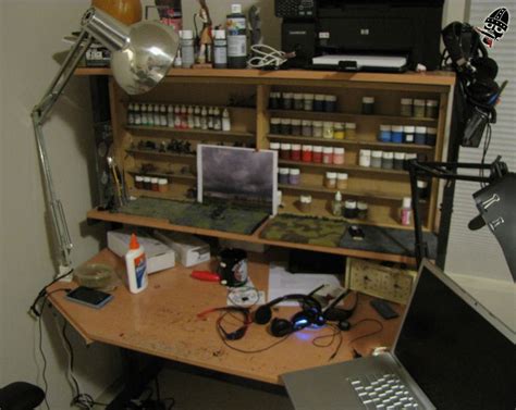 Miniature Painting Desk My Same Old Desk In Its New Home Painted By