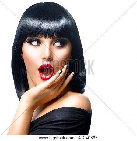 Beauty Surprised Image Photo Free Trial Bigstock