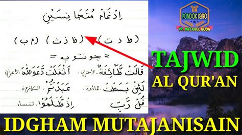 Contoh Ayat Idgham Mutamatsilain Dalam Al Quran Berbagai Contoh