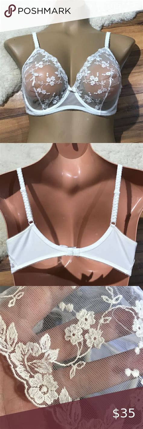 Vintage Christian Dior Intimates White Bra D White Bras Christian