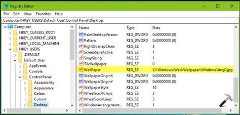How To Change Windows 10 Desktop Wallpaper Using Registry