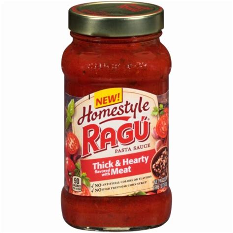 Ragu Homestyle Thick And Hearty Meat Flavored Pasta Sauce 23 Oz Food 4
