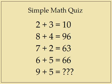 Maybe you would like to learn more about one of these? Simple Math Quiz | Answer This Simple Question ...