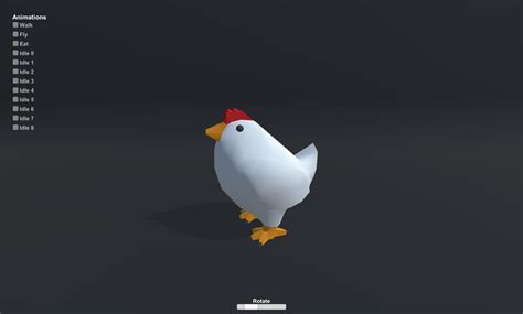 Cute Chicken Low Poly 3d Asset Unity 3d 3d Models 3d Game Assets