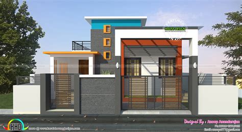 800 Sq Ft Home With Blueprint Kerala Home Design And Floor Plans