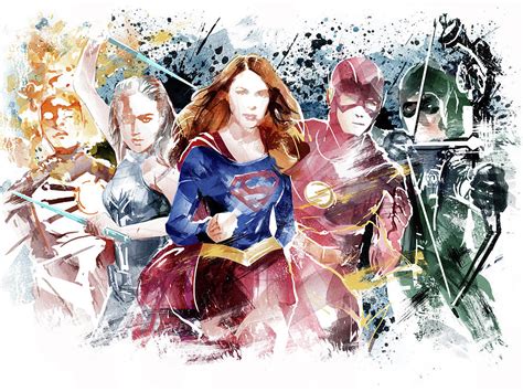 Justice League Painting By Unique Drawing Fine Art America