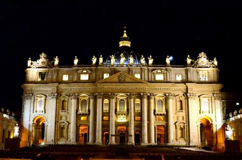 kostenlose foto nacht gebäude palast monument abend wahrzeichen italien dom vatikan