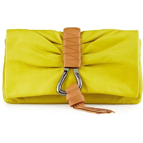 Halston Heritage Convertible Leather Clutch Bag 4165 Thb Liked On