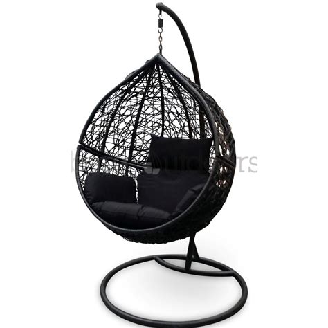 As with the chair hanging from the ceiling, you cannot be certain that the stud will be strong enough to withstand the pulling weight. Outdoor Hanging Ball Chair - Black & Black | Bare Outdoors