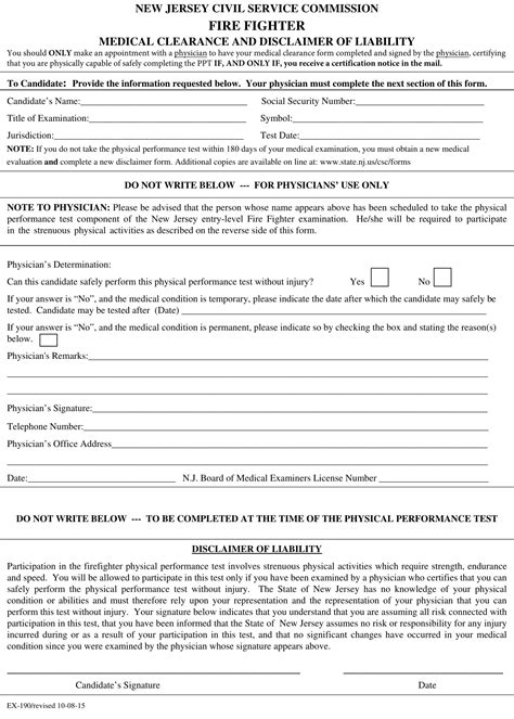 Free 30 Medical Clearance Forms In Pdf Ms Word