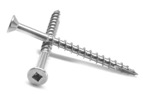 8 8 X 3 Deck Screw Square Drive Flat Head Type 17 Point Stainless