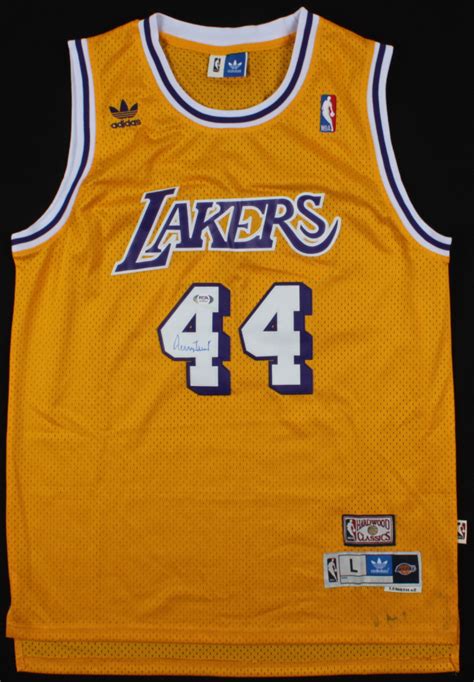 Jerry West Signed Lakers Jersey Psa Coa Pristine Auction
