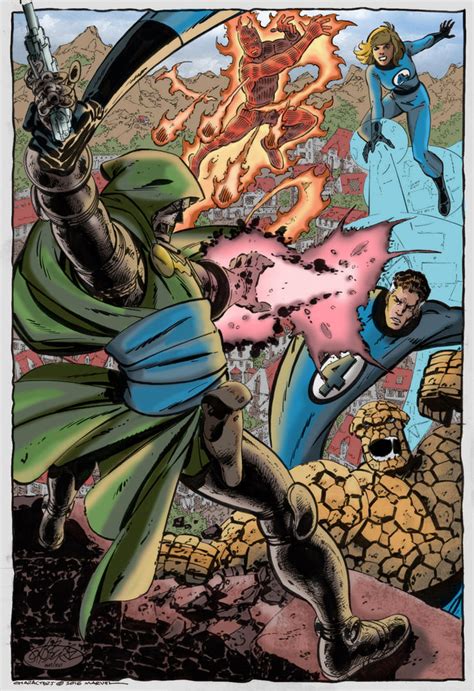 Fantastic Four Vs Doom By Namorsubmariner On Deviantart