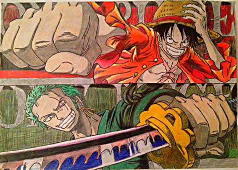 One Piece Monkey D Luffy Roronoa Zoro By Kumadoricp9 On Deviantart