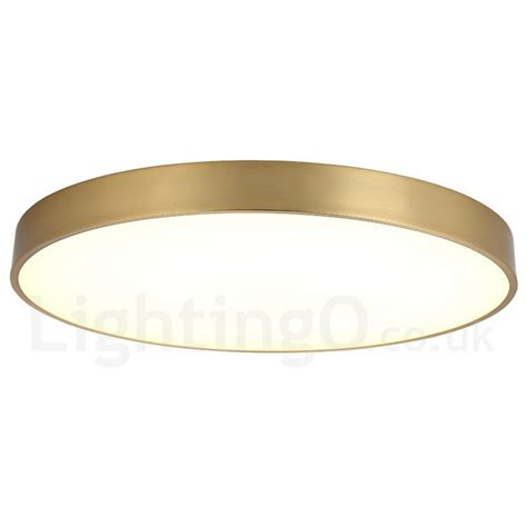 Ultra Thin 100 Brass Round Dimmable Led Modern Contemporary Nordic