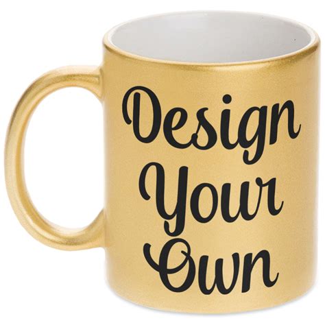 Design Your Own Gold Mug Personalized Youcustomizeit