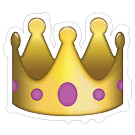 Crown Emoji Stickers By Ladyboner69 Redbubble