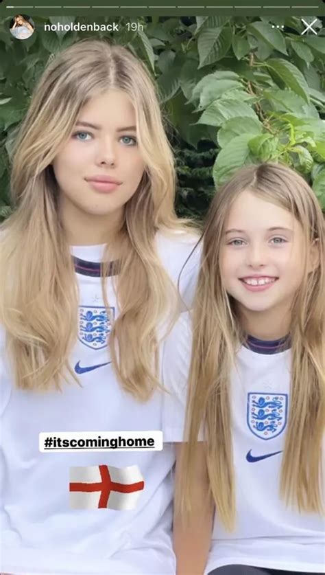 Amanda Holdens Lookalike Daughters Are Her Mini Mes As They Cheer On England Ok Magazine