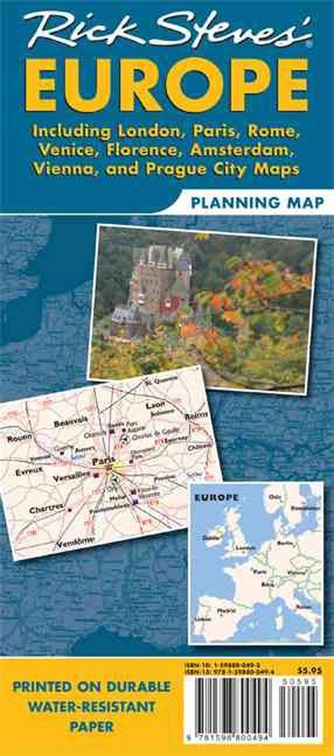 Rick Steves Europe Planning Map By Rick Steves English Folded Book