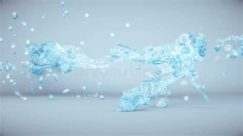 Cg Animation Water Flow Stock Illustration Illustration Of Drink