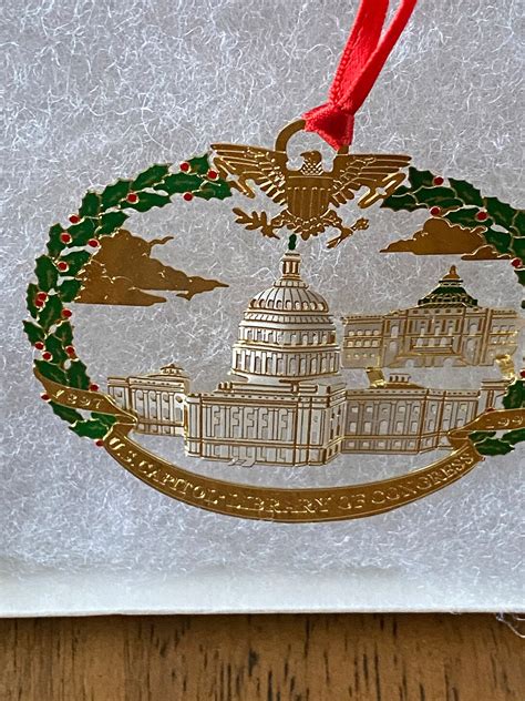 United States Capital Historical Society Holiday Ornament 1994 Etsy