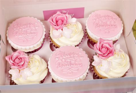 Pretty Pink Birthday Cupcakes Cakey Goodness