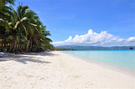 Beautiful White Sand Beach In Boracay Stock Image Image Of Asia