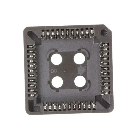 Huaban 5pcs Ic Socket Adapter Plcc44 44 Pin Through Hole Mounting Dip