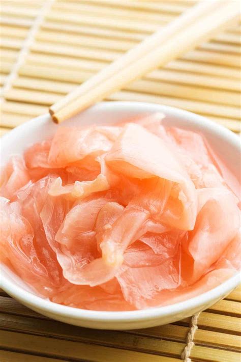 Pickled Pink Ginger Japanese Gari Recipe Izzycooking