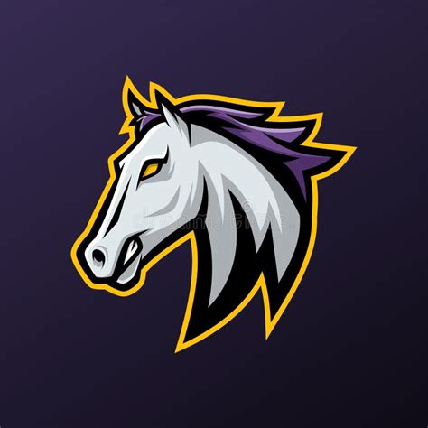 Illustration Of Angry Horse Mascot Logo Vector Design Animals Mascot