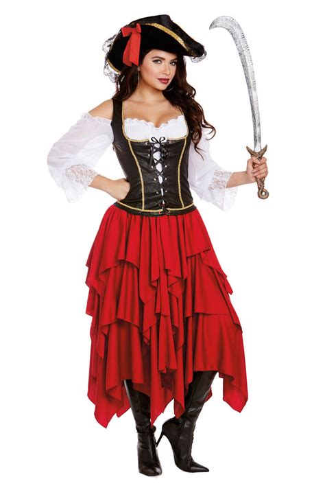 Sexy Pirate Costumes For Women Adult Female Pirate Halloween Costume