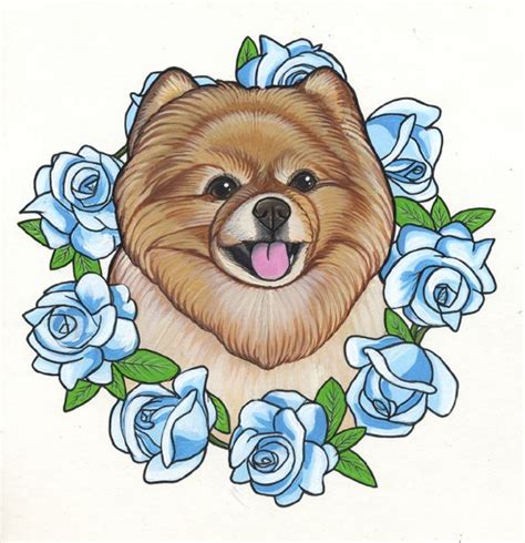 Pomeranian Drawing By Jeroen Teunen Tattoo Design Sketchbook Page