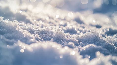 Snow Texture Close Up Sparkling Snow Background Winter Wonderland