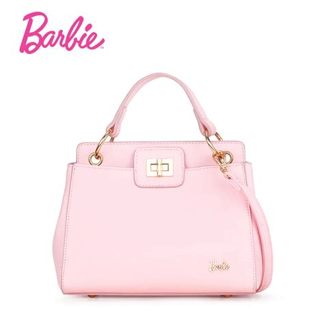Barbie New Arrival Hard Pu Leather Women Handbags Female Fashionable