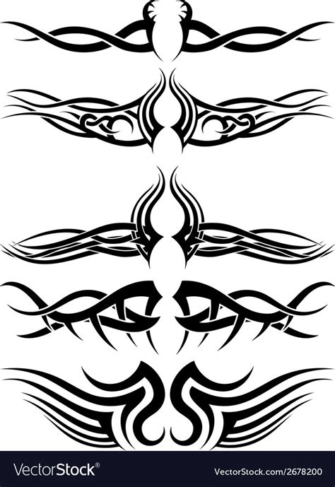 Tribal Tattoos Royalty Free Vector Image Vectorstock